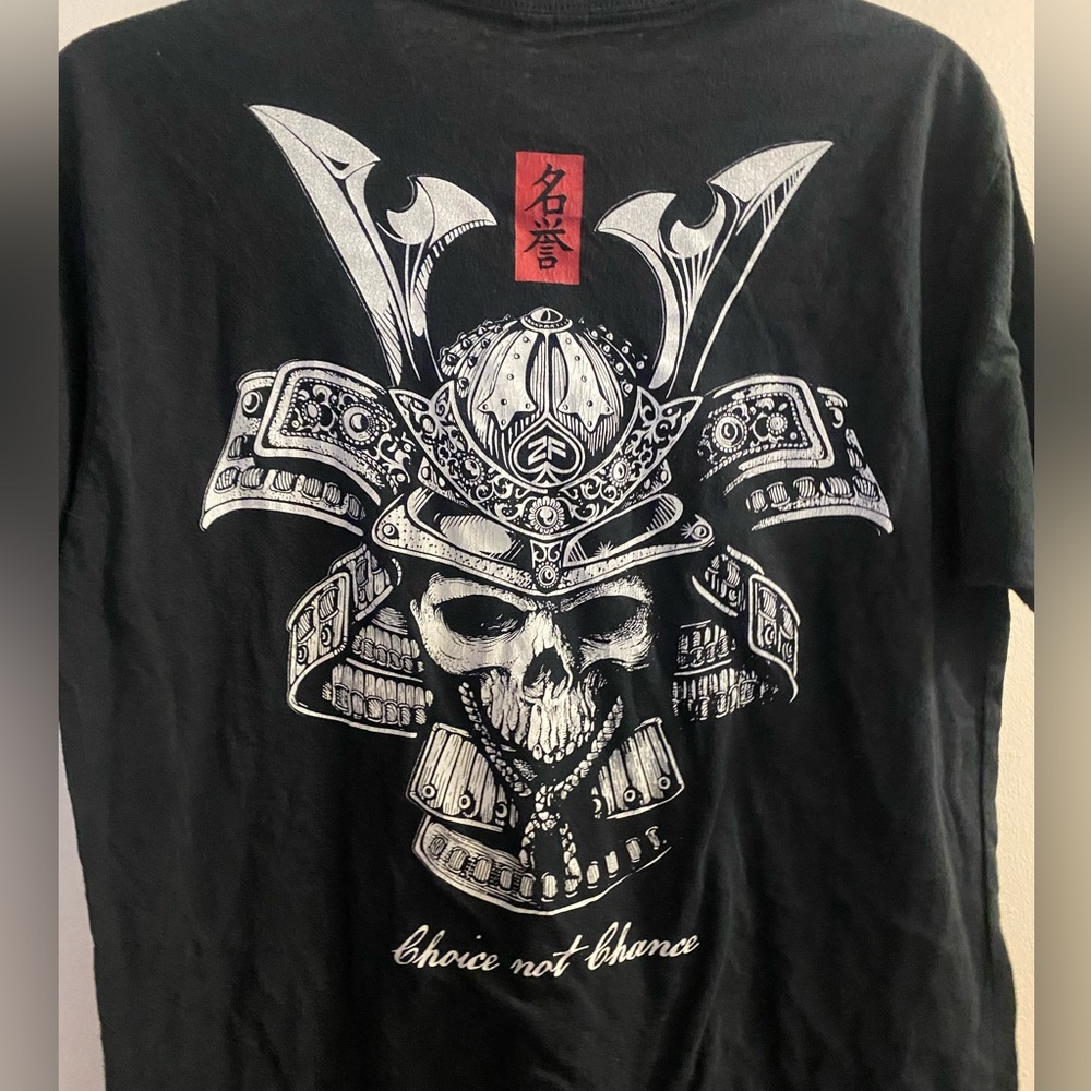 Wash With Souls Mens Graphic Tee T Shirt Black M Medium Skull Choice Not Chance